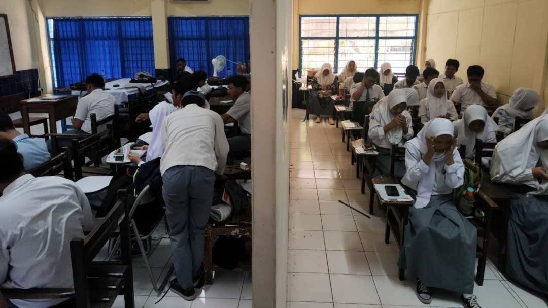 Suasana proses belajar mengajar. (Foto: Fariz Yarbo/Ngopibareng.id)