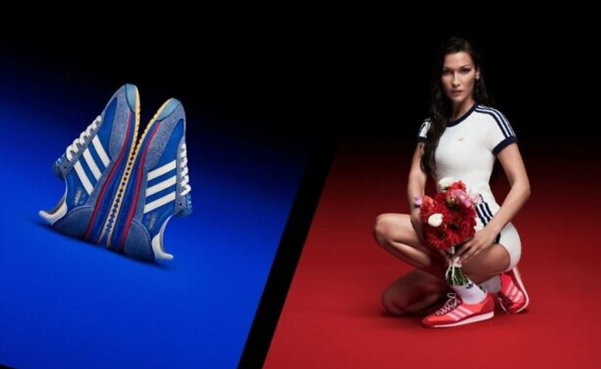 Iklan Bella Hadid untuk relaunch model sepatu Adidas klasik. (Foto: TMA)