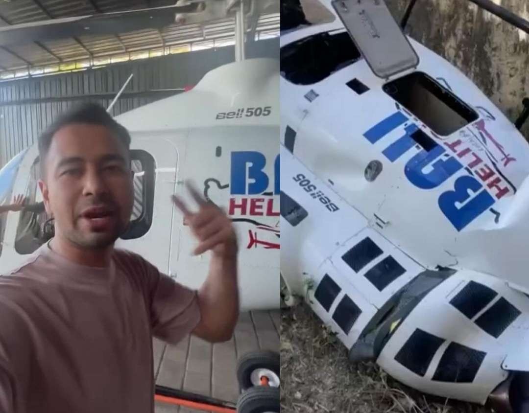 Raffi Ahmad promosi jasa sewa helikopter yang jatuh di Bali, Jumat 19 Juli 2024. (Foto: Instagram)