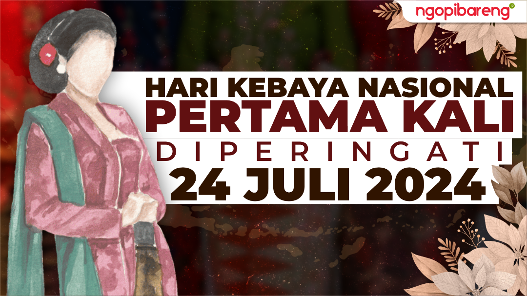 Hari Kebaya Nasional, pertama kali diperingati 24 Juli 2024. (Ilustrasi: Chandra Tri Antomo/Ngopibareng.id)