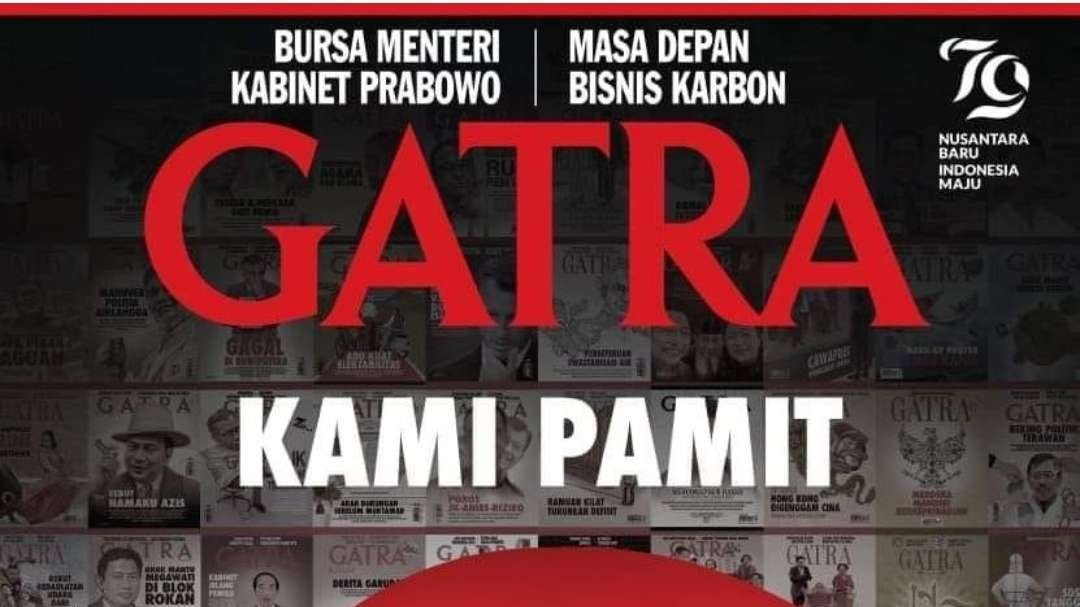 Cover edisi terakhir Majalah Gatra, Kamis 25 Juli 2024. (Foto: Instagram)