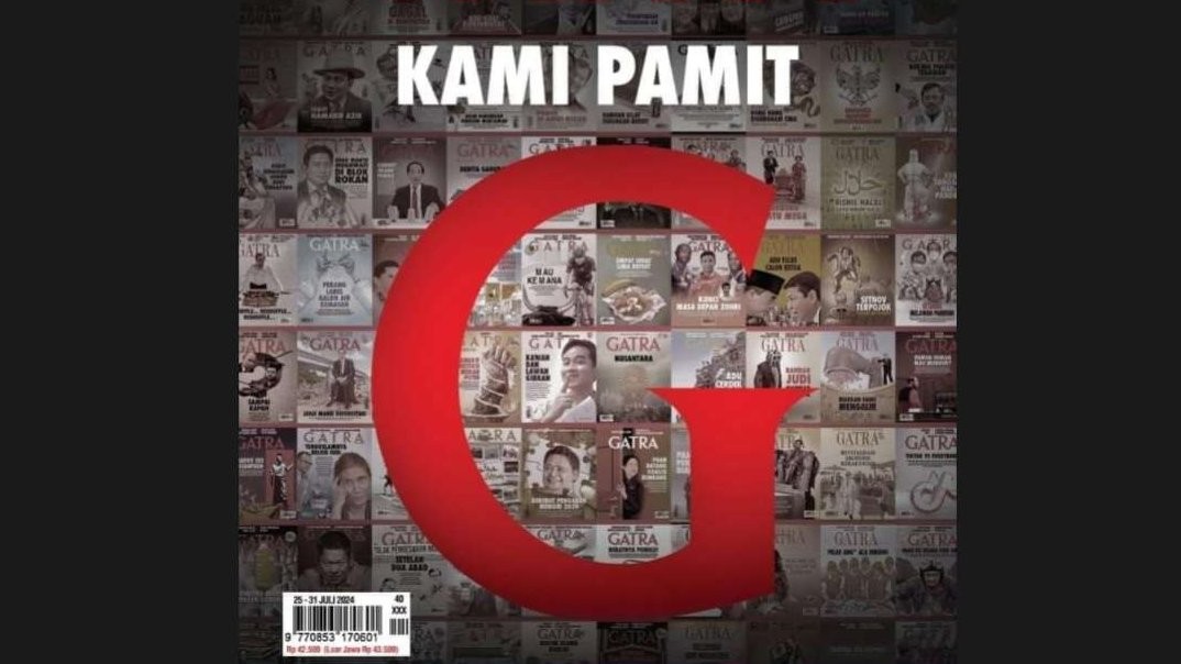 Cover edisi terakhir Majalah Gatra, Kamis 25 Juli 2024. (Foto: Istimewa)