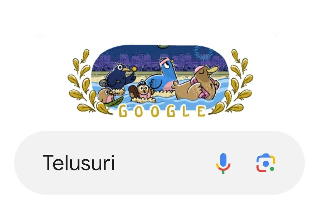 Mesin pencarian Google, berisi informasi seputar Olimpiade Paris. (Foto: Google)