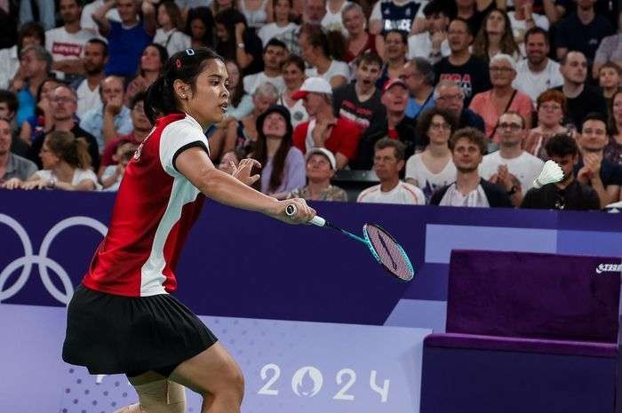 Tunggal putri Indonesia, Gregoria Mariska Tunjung, menjadi harapan terakhir di Olimpiade Paris 2024 usai menang dramatis atas wakil Korsel. (Foto: PBSI)