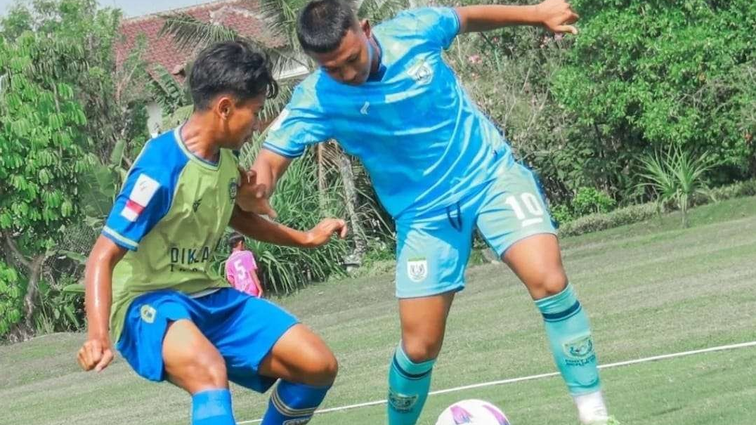 Pemain Akademi Persela Lamongan tampil di La Liga Youth Tournament di Yogyakarta. (Foto: Istimewa)