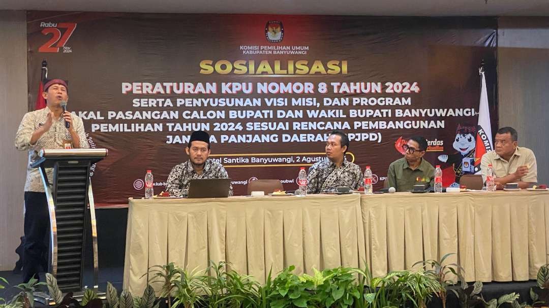 Sosialisasi dilakukan KPU Kabupaten Banyuwangi. (Foto: Istimewa)