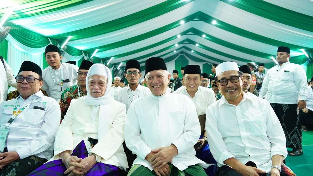 Para tokoh Konferwil Nahdatul Ulama Jawa Timur di Ponpes Tebuireng Jombang, Jumat, 2 Agustus 2024.