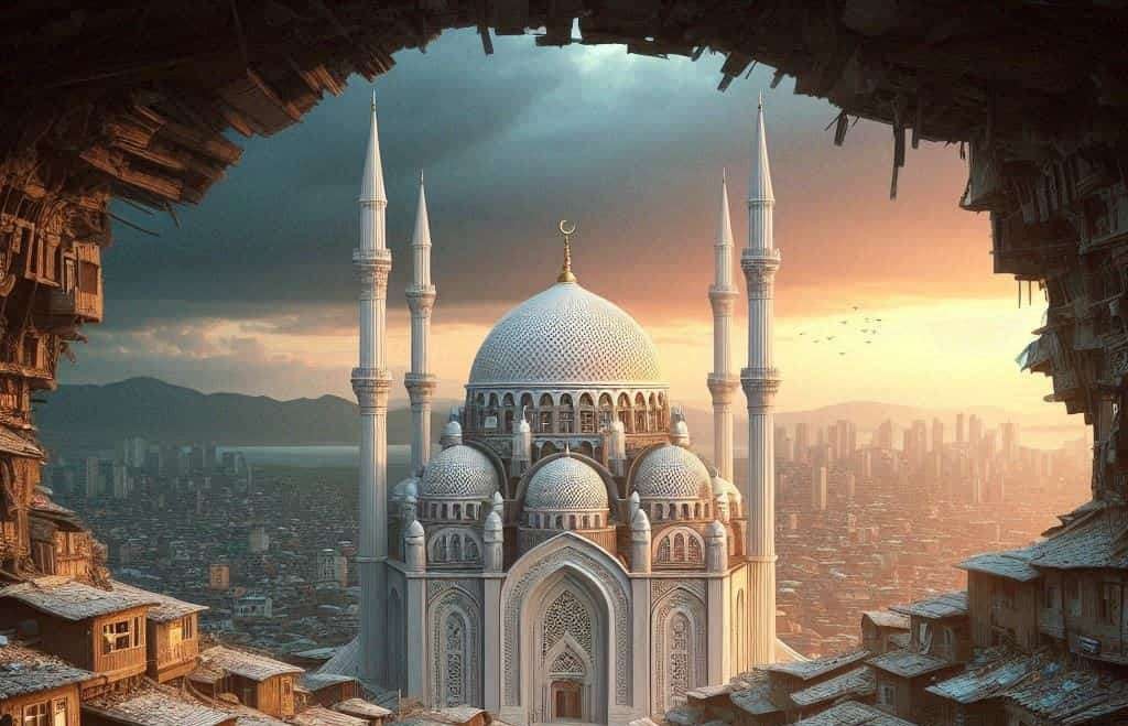 Masjid dengan keindahan arsitektural yang indah pula. (Ilustrasi)