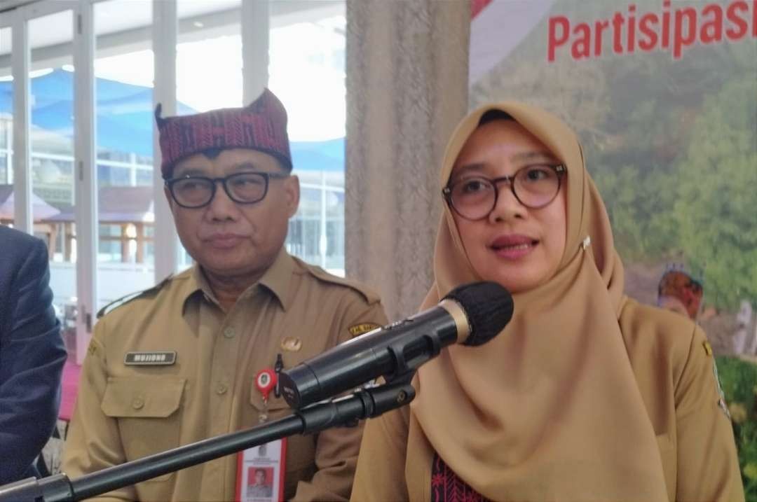 Ipuk Fiestiandani dan Mujiono dipasangkan dalam Pilkada Banyuwangi (foto: Muh Hujaini/Ngopibareng.id)