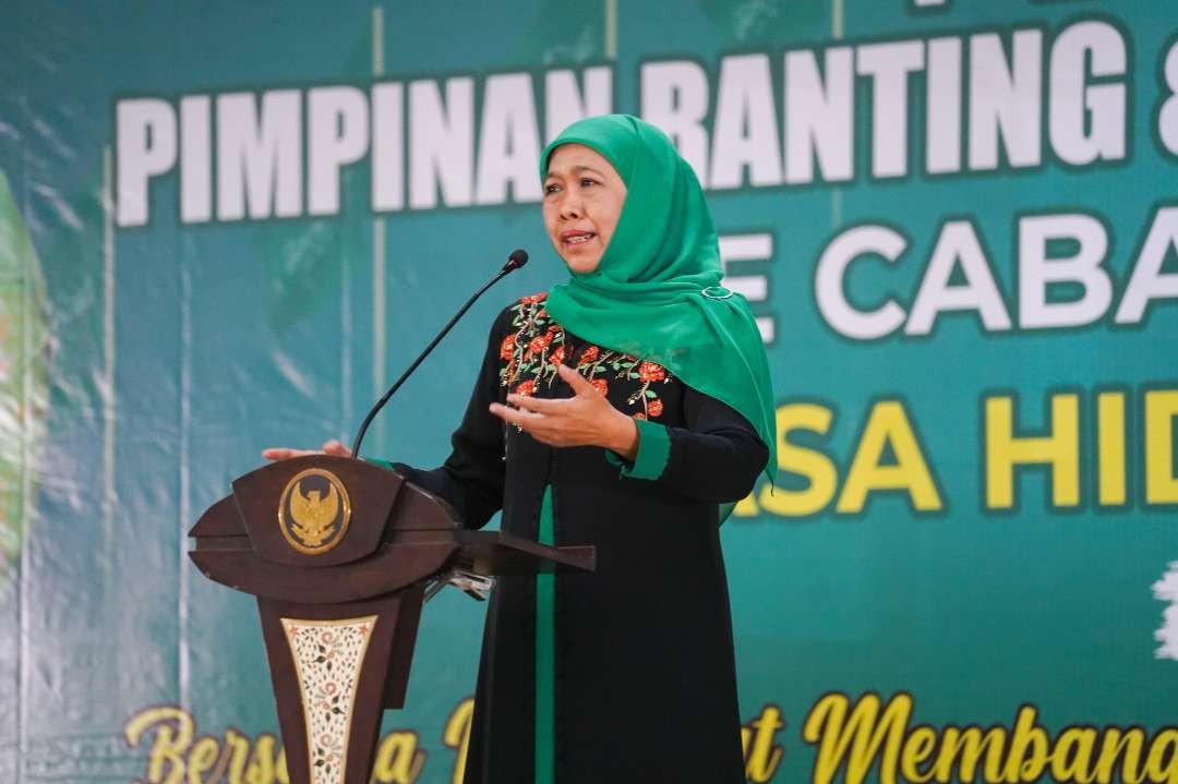 Ketua Umum PP Muslimat NU, Khofifah Indar Parawansa mendorong untuk tiru  program ‘rantangan’ Syekh Abdul Qadir Jailani. (Foto: Istimewa)