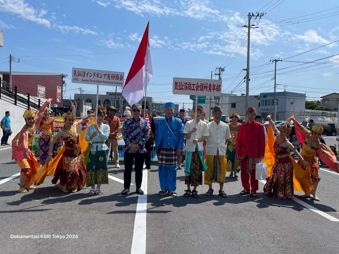 Indonesia-Japan Friendship Day (IJFD) menyelenggarakan acara tahunan Kesennuma Minato Matsuri (KMM) 2024 di Kesennuma, Prefektur Miyagi. (Foto: Dok KBRI Tokyo)