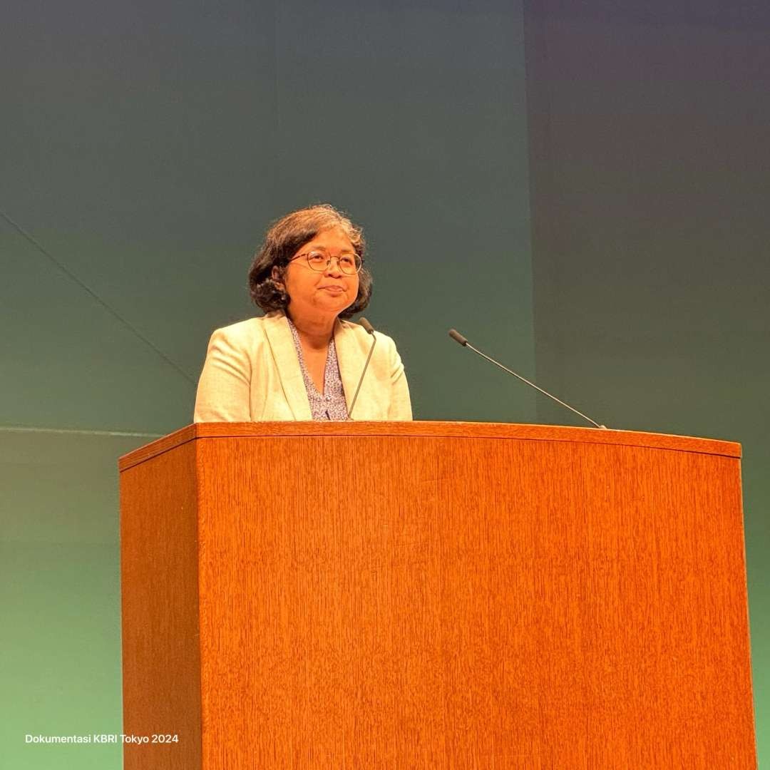 Wakil Duta Besar RI Tokyo, Maria Renata Hutagalung, di acara Peringatan Bom Atom Hiroshima dan Nagasaki, Jumat, 9 Agustus 2024. (Foto: KBRI Tokyo)