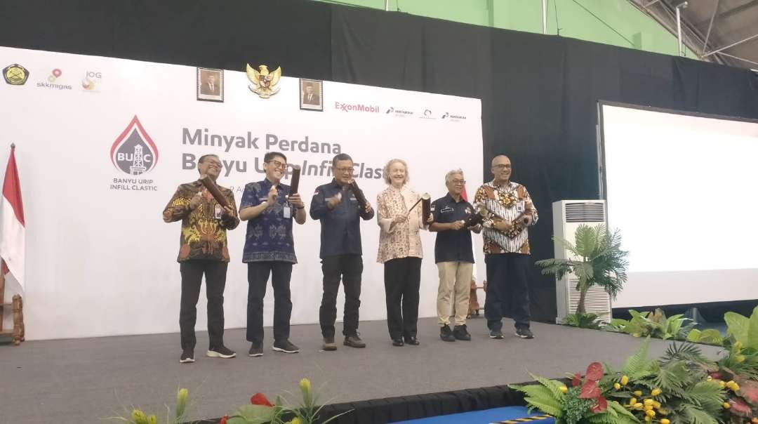 Produksi perdana minyak Banyu Urip oleh Menteri ESDM, Arifin Tasrif. (Foto: Istimewa)