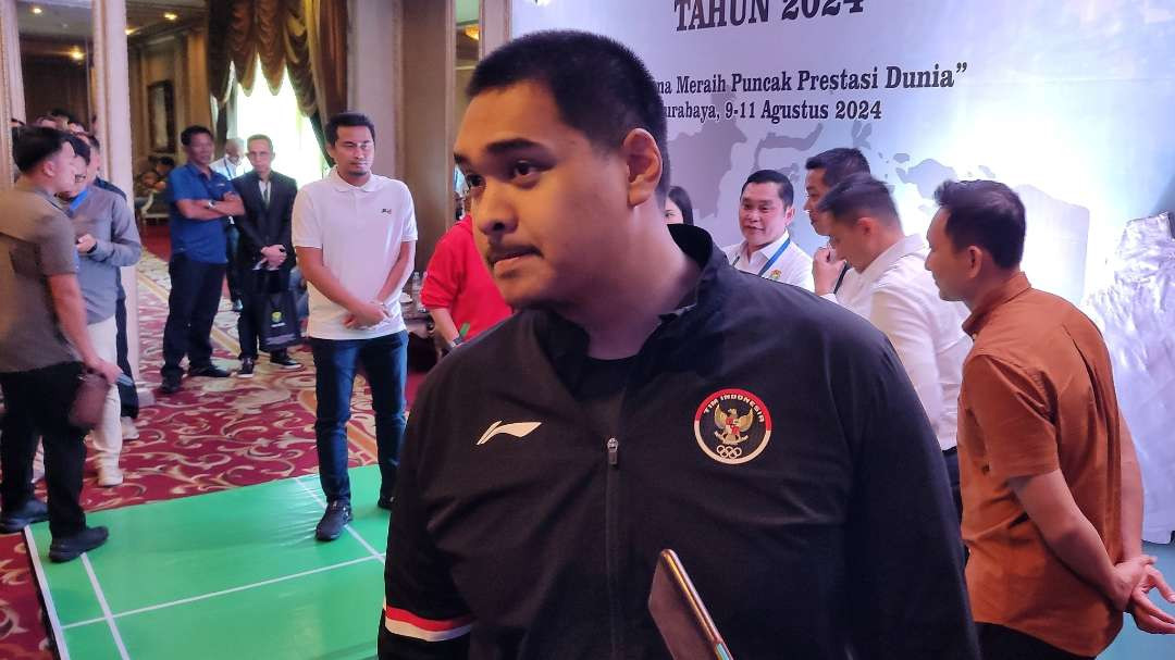 Menpora, Ario Bimo Nandito Ariotedjo, sebut Indonesia sudah capai target di Olimliade. (Foto: Fariz Yarbo/Ngopibareng.id)