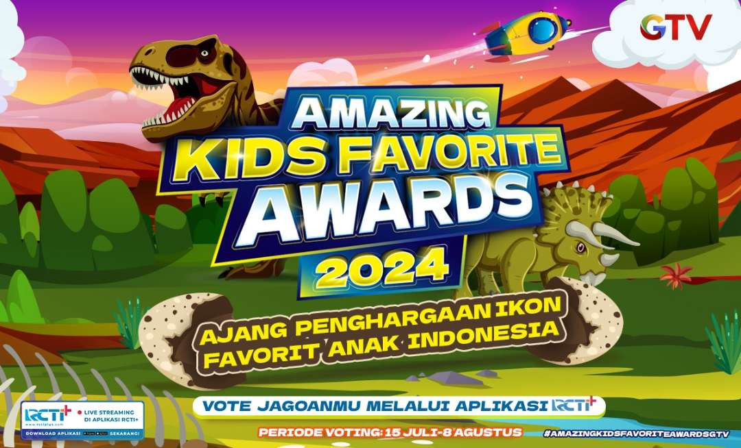 Amazing Kids Favorit Awards digelar GTV, Minggu 11 Agustus 2024 malam. (Foto: GTV)