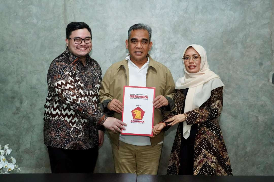 Gerindra  usung pasangan Dhito-Dewi di Pilkada Kabupaten Kediri 2024. (Foto: Istimewa)