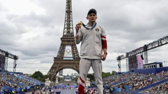 Atlet panjat tebing Veddriq Leonardo. Indonesia mengakhiri Olimpiade Paris di peringkat 39. (Foto: Ant)