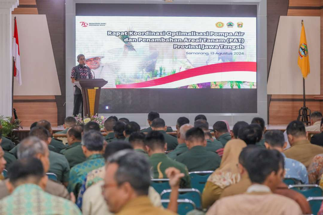 Kementerian Pertanian mengalokasikan pemasangan 4.348 unit pompanisasi di Jawa Tengah pada 2024 untuk menggenjot produktivitas padi. (Foto: Humas Pemprov Jateng)