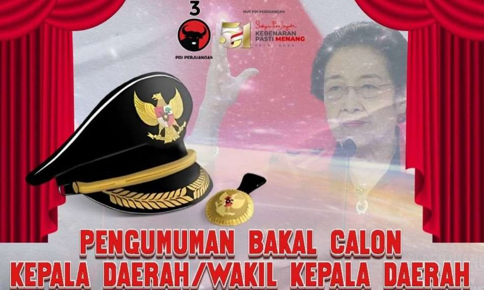 Ketua Umum PDIP, Megawati Soekarnoputri umumkan paslon Pilkada 2024. (Foto: Instagram PDIP)