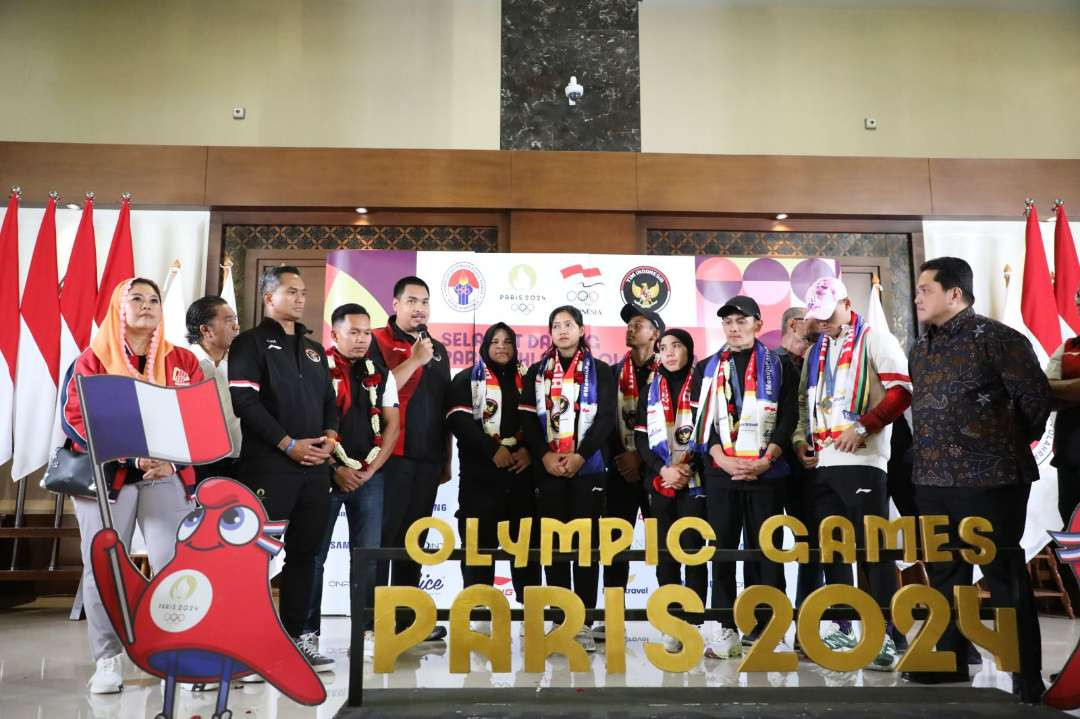 Menpora Dito pastikan atlet yang gagal dapatkan medali di Olimpiade Paris 2024 tetap terima bonus. (Foto: Humas Kemenpora RI)