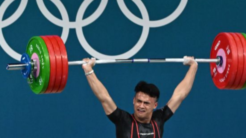 Rizki Juniansyah, lifter Indonesia peraih medali emas Olimpiade Paris 2024. (Foto: Ant)