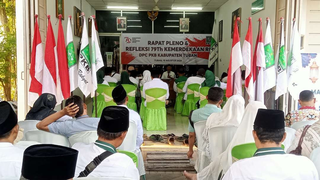 Rapat Pleno DPC PKB Tuban terkait muktamar PKB (Foto: Khoirul Huda/Ngopibareng.id)