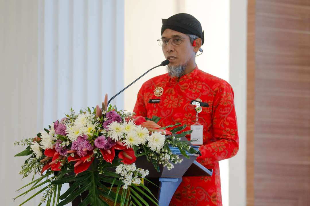 Sekda Jateng Sumarno saat membuka Rakerda ke-3 IWAPI Jateng di Wisma Perdamaian, Kota Semarang, Senin, 19 Agustus 2024. (Foto: Dok Pemprov Jateng)