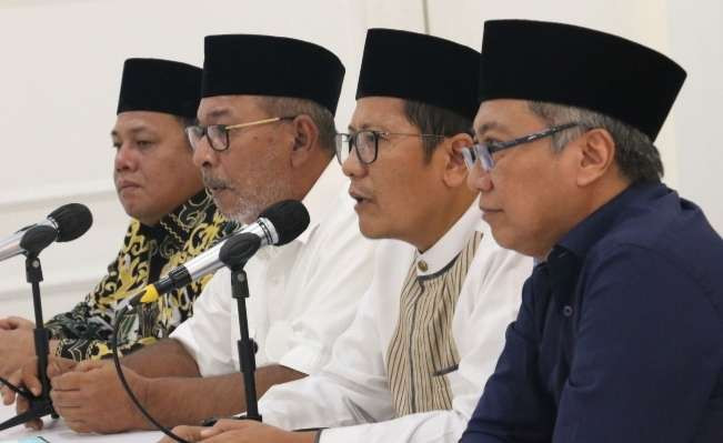 Rais Syuriah PBNU KH Muhammad Cholil Nafis anggap Ketua Umum PKB Muhaimin Iskandar dan Sekjen) PKB uMuhammad Hasanuddin Wahid tidak kooperatif. (Foto: PBNU)