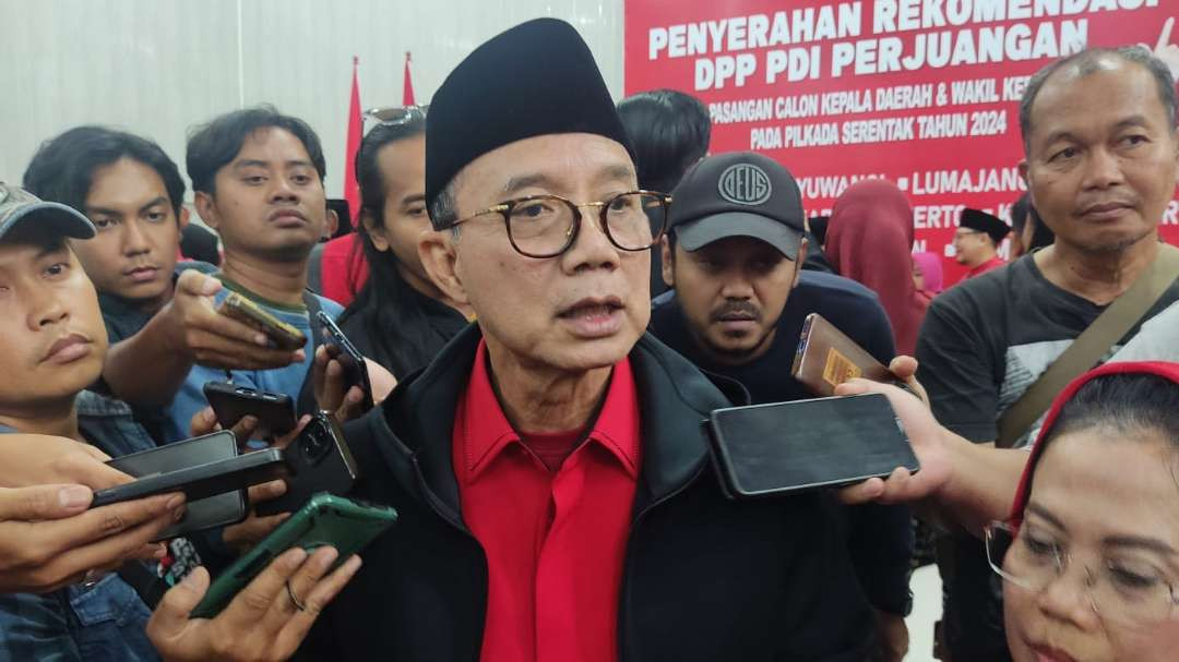 Wakil Ketua Bidang Kehormatan PDI Perjuangan Jatim, Budi Sulistyono. (Foto: Fariz Yarbo/Ngopibareng.id)