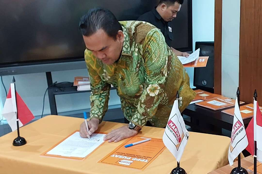 Arief Rohman saat berada di Kantor DPP Partai Hanura. (Foto: Istimewa)