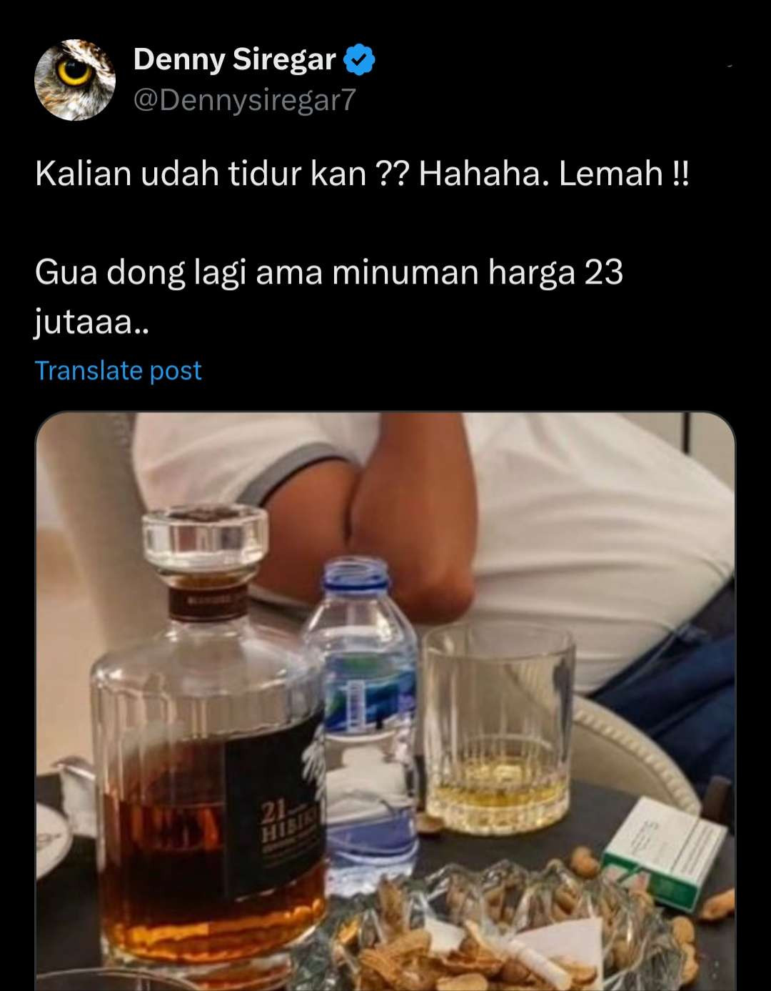 Foto unggahan Denny Siregar. (Foto: X)