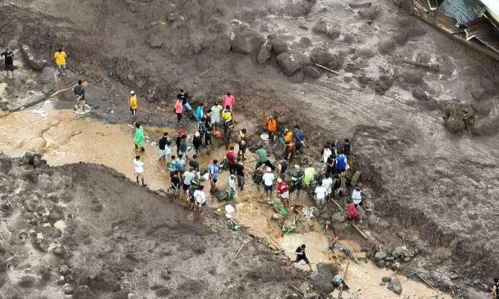 Kondisi Kota Ternate porrak poranda setelah dilanda banjir bandang (Foto: Istimewa)