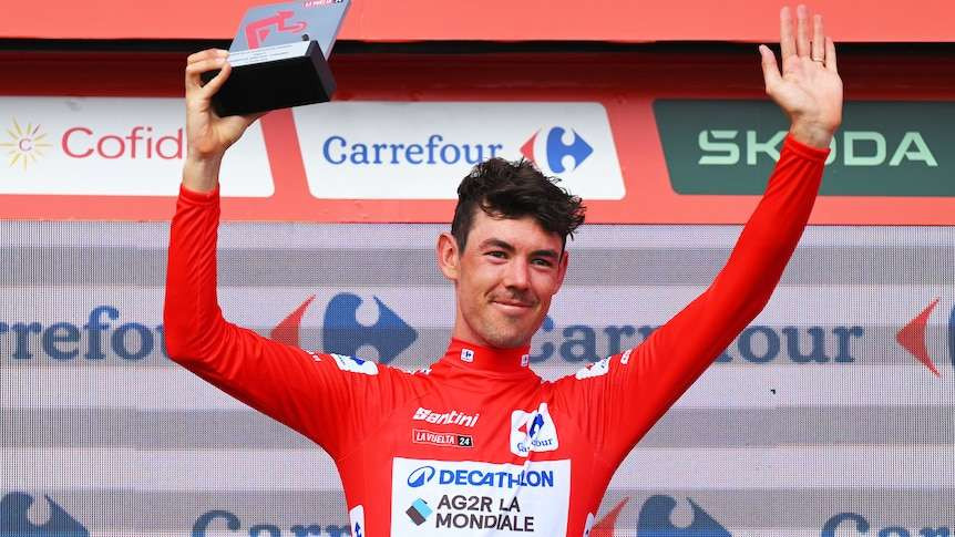 Ben O'Connor (Decathlon-AG2R La Mondiale) berhasil meraih juara 1 dan peringkat pertama di klasemen GC setelah Vuelta a Espana etape 6 berakhir. (Foto: Istimewa)