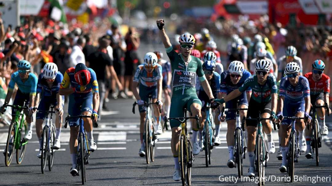 Wout van Aert (Visma Lease a Bike) berhasil menjadi juara etape 7 Vuelta a Espana. (Foto: Istimewa)