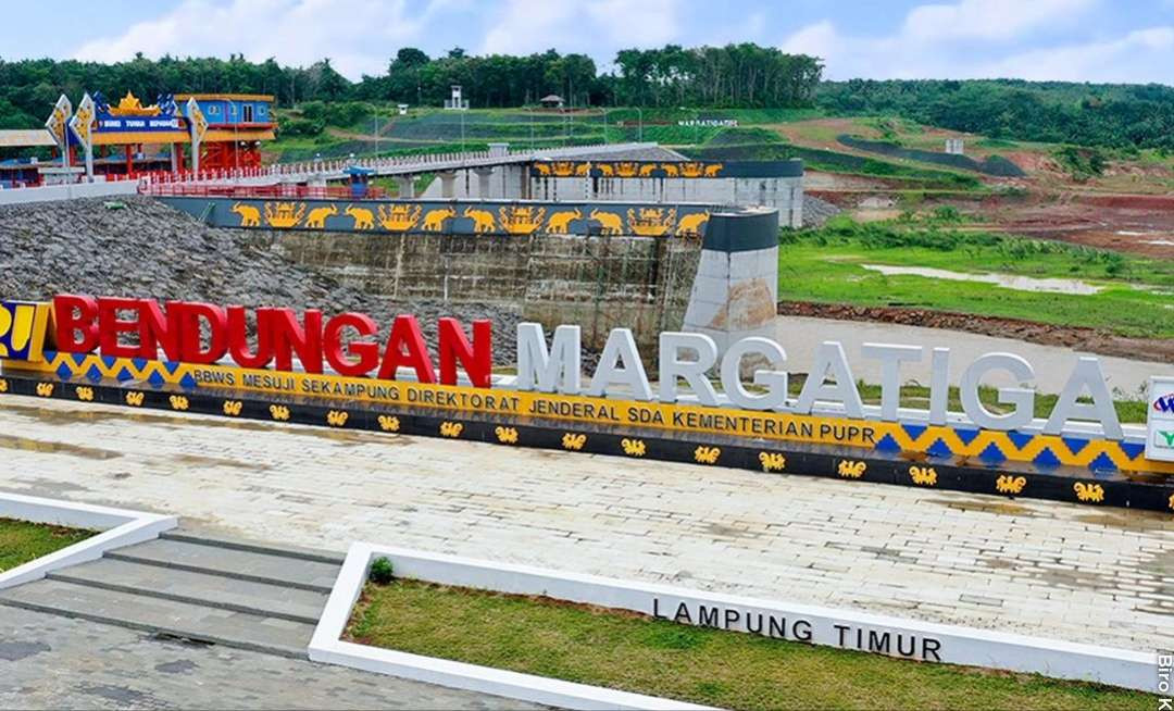 Bendungan Margatiga Lampung diresmikan oleh Presiden Jokowi, Senin 26 Agustus 2024. (Foto: Instagram@kemenpupr)