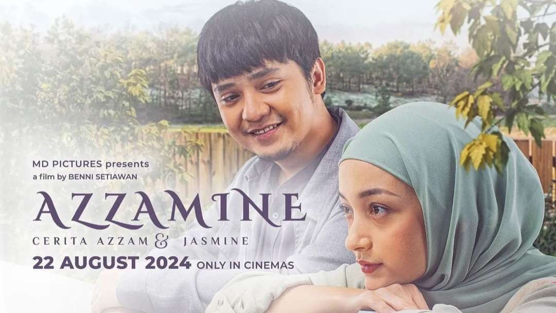 Film Azzamine mengisahkan perjalanan cinta tokoh Azzam dan Jasmine. (Foto: MD Pictures)