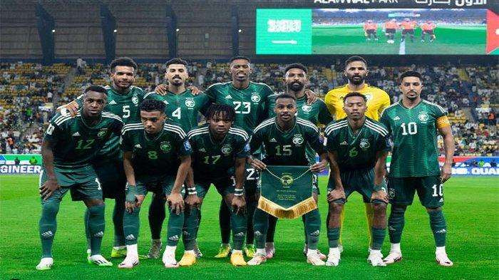 Skuad Timnas Arab Saudi yang dipersiapkan untuk hadapi Timnas Indonesia di Kualifikasi Piala Dunia 2026. (Foto: Ant)