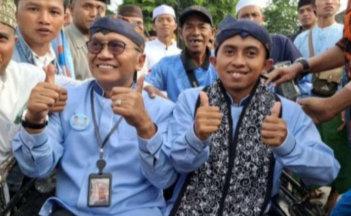 Pasangan Bambang Soekwanto dan Gus Muhamad Baqir. (Foto: Guido/Ngopibareng.id) 