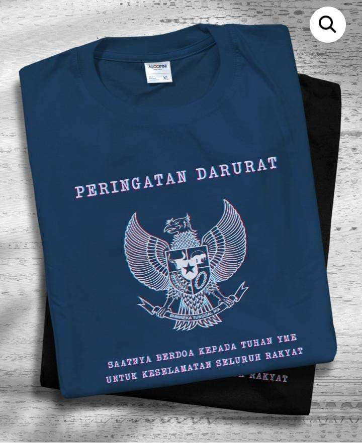 Garuda Biru yang kini banyak dibuat kaos. (Foto: Istimewa)