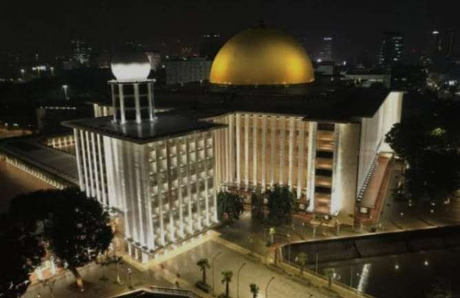 Masjid Istiqlal sambut kunjungan Paus Fransiskus ke Indonesia, Selasa 3 September 2024. (Foto: Istimewa)