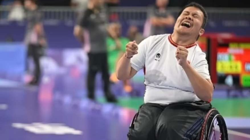 Muhammad Bintang Herlangga meraih medali perak cabang olahraga (cabor) Boccia di Paralimpiade Paris 2024. (Foto: Istimewa)