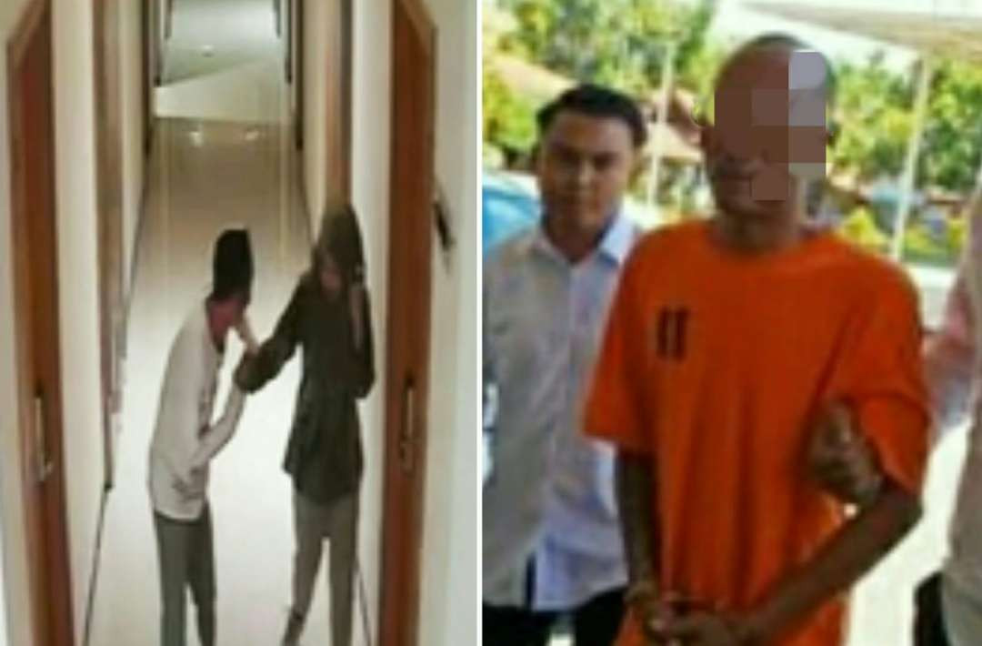 Sopir agen travel asal Kota Probolinggo ditangkap Satreskrim Polres Bondowoso, karena melecehkan resepsionis hotel di Bondowoso terekam CCTV. (Foto: Guido/Ngopibareng.id)