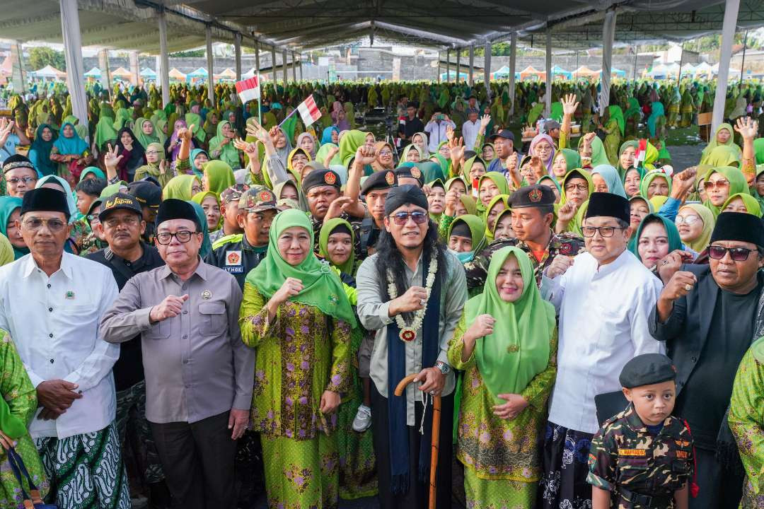 Ketua Umum PP Muslimat NU Khofifah Indar Parawansa hadir dalam peringatan Harlah Muslimat NU yang ke-78 di PC Muslimat NU Kabupaten Tulungagung. (Foto: Dok Khofifah)