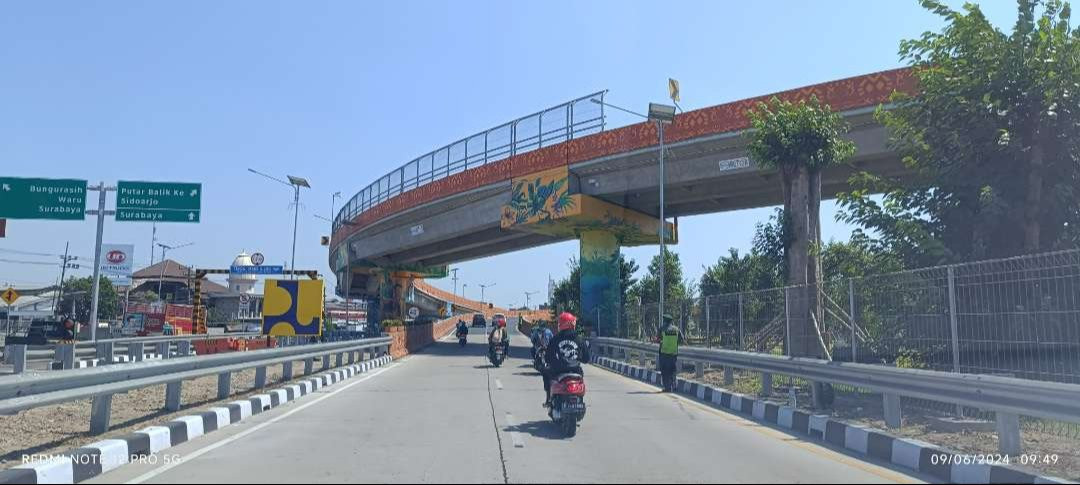 Flyover Djuanda telah diresmikan Presiden Joko Widodo pada Jumat 6 September 2024. (Foto: Ngopibareng.id)