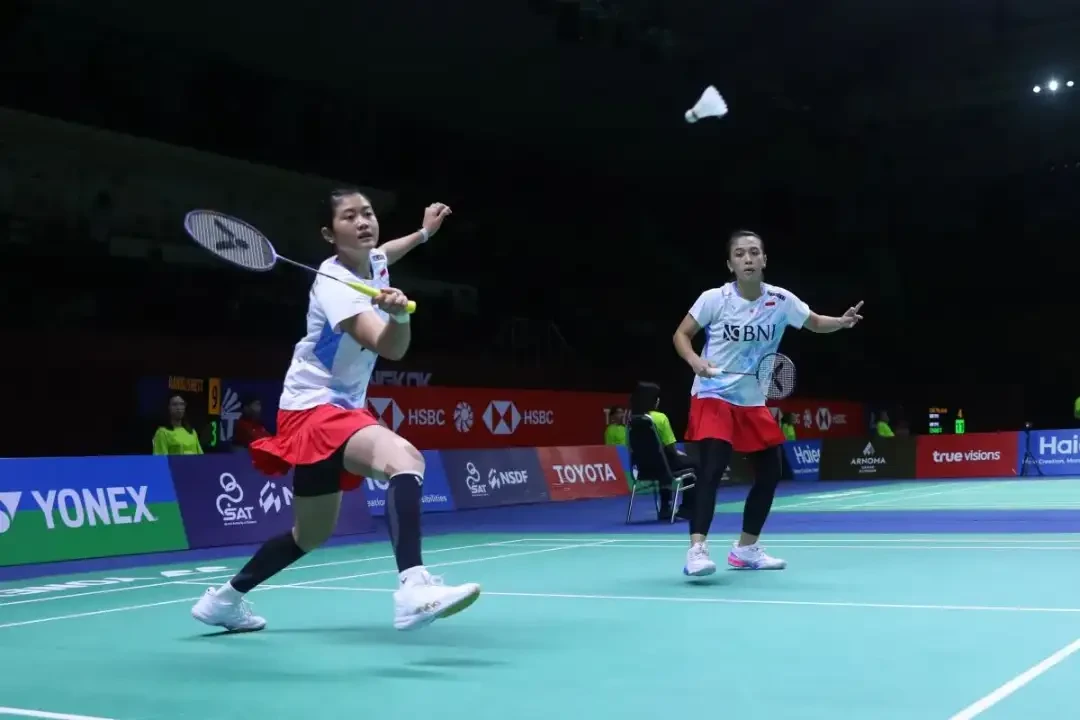 Ganda putri Indonesia Febriana Dwipuji Kusuma/Amallia Cahaya Pratiwi (Ana/Tiwi) meraih gelar juara Taipei Open 2024. (Foto: PBSI)