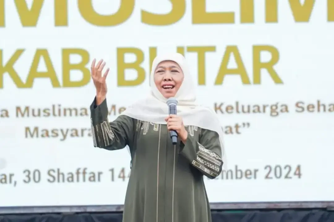 Ketua Umum Pimpinan Pusat Muslimat Nahdlatul Ulama (NU), Khofifah Indar Parawansa mengajak masyarakat meningkatkan minat baca dari sumber akurat. (Foto: Dok Khofifah)