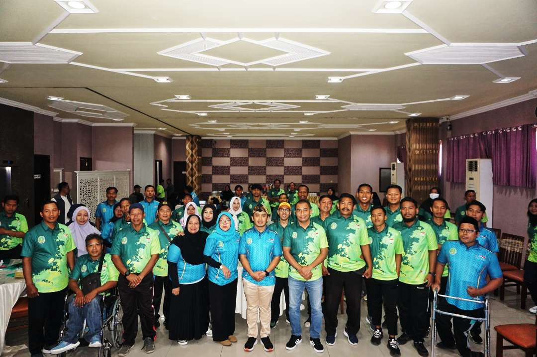 Wakil Walikota Pasuruan Adi Wibowo, (Mas Adi) usai membuka Sosialisasi Olahraga Disabilitas yang diselenggarakan oleh National Paralympic Committee Indonesia (NPCI) Kota Pasuruan Sabtu, 31 Agustus 2024 pagi.  (Foto: Pemkot Pasuruan)