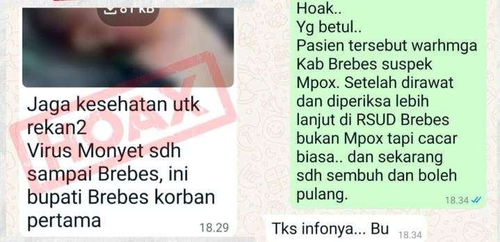 Hoax, Pj Bupati Brebes dikabarkan terjangkit Mpox. (Foto: jatengprov.go.id)