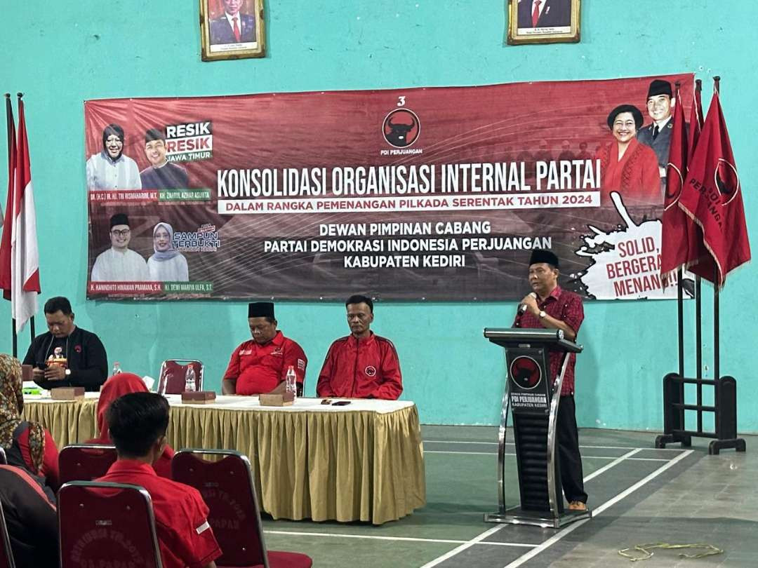 Konsolidasi PAC, DPC PDIP Kabupaten Kediri solid menangkan Pilbup Kediri dan Pilgub Jatim. (Foto: Istimewa)