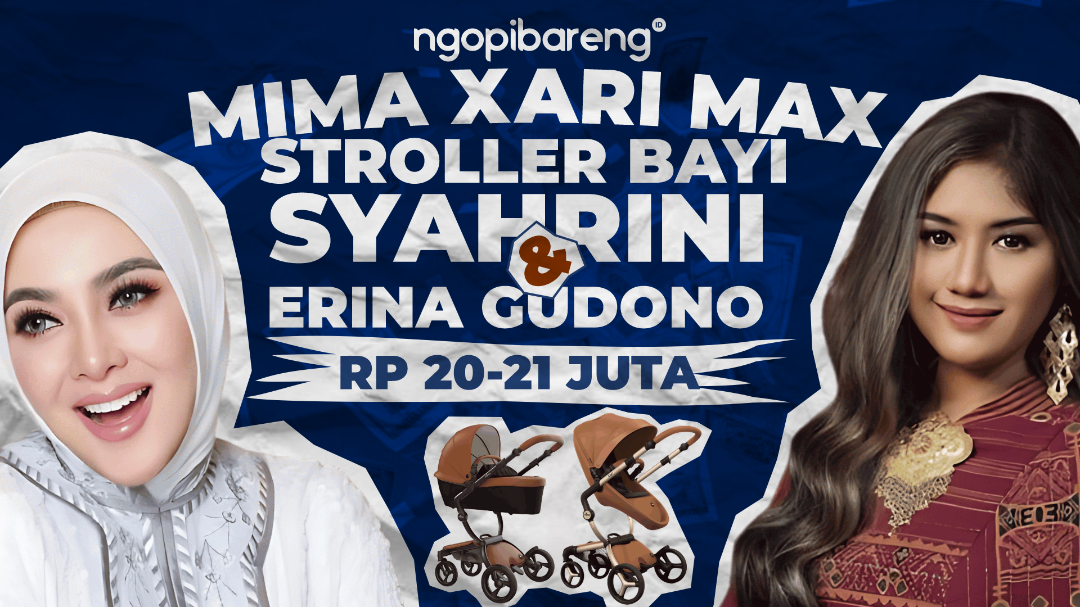 Mima Xari Max stroller bayi Syahrini dan Erina Gudono seharga satu unit motor, Rp 20-21 juta. (Ilustrasi: Chandra Tri Antomo/Ngopibareng.id)